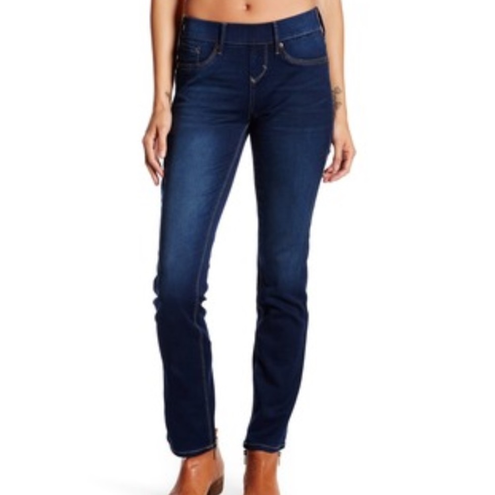 Seven7 Slim Straight Denim Leggings Size 12 NWOT